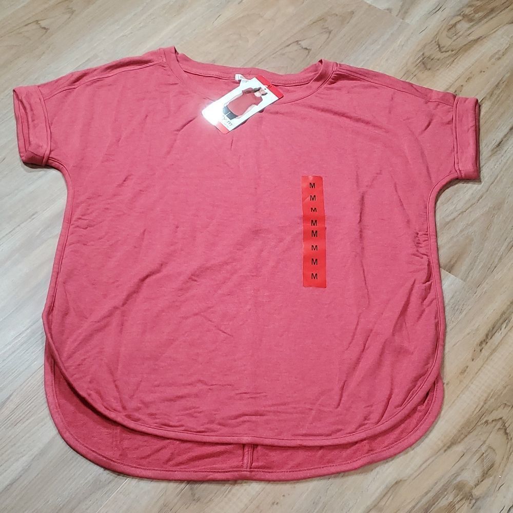 🔹️NWT Matty M Clay Rolled Short Sleeve Top Medium